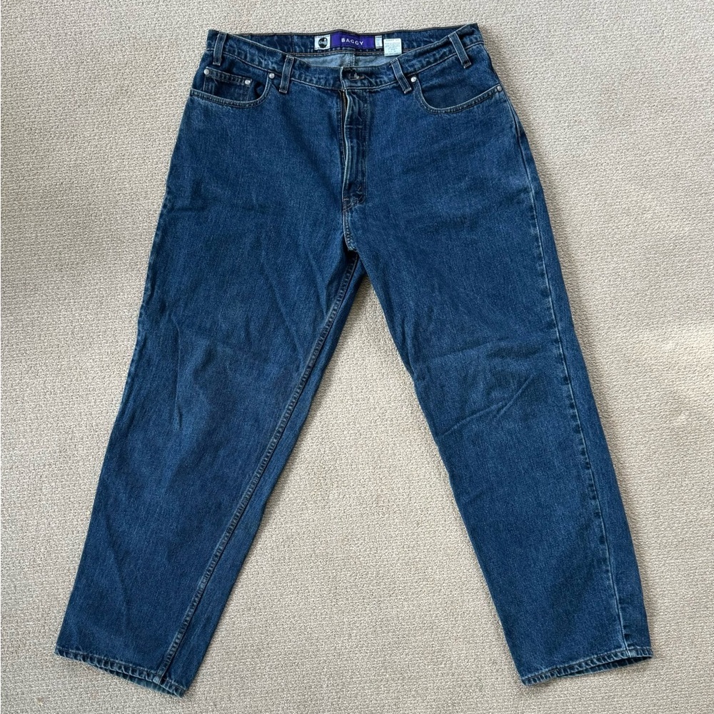 Vintage Y2K SilverTab baggy jeans Size W38 L32 vintage denim in faded dark wash